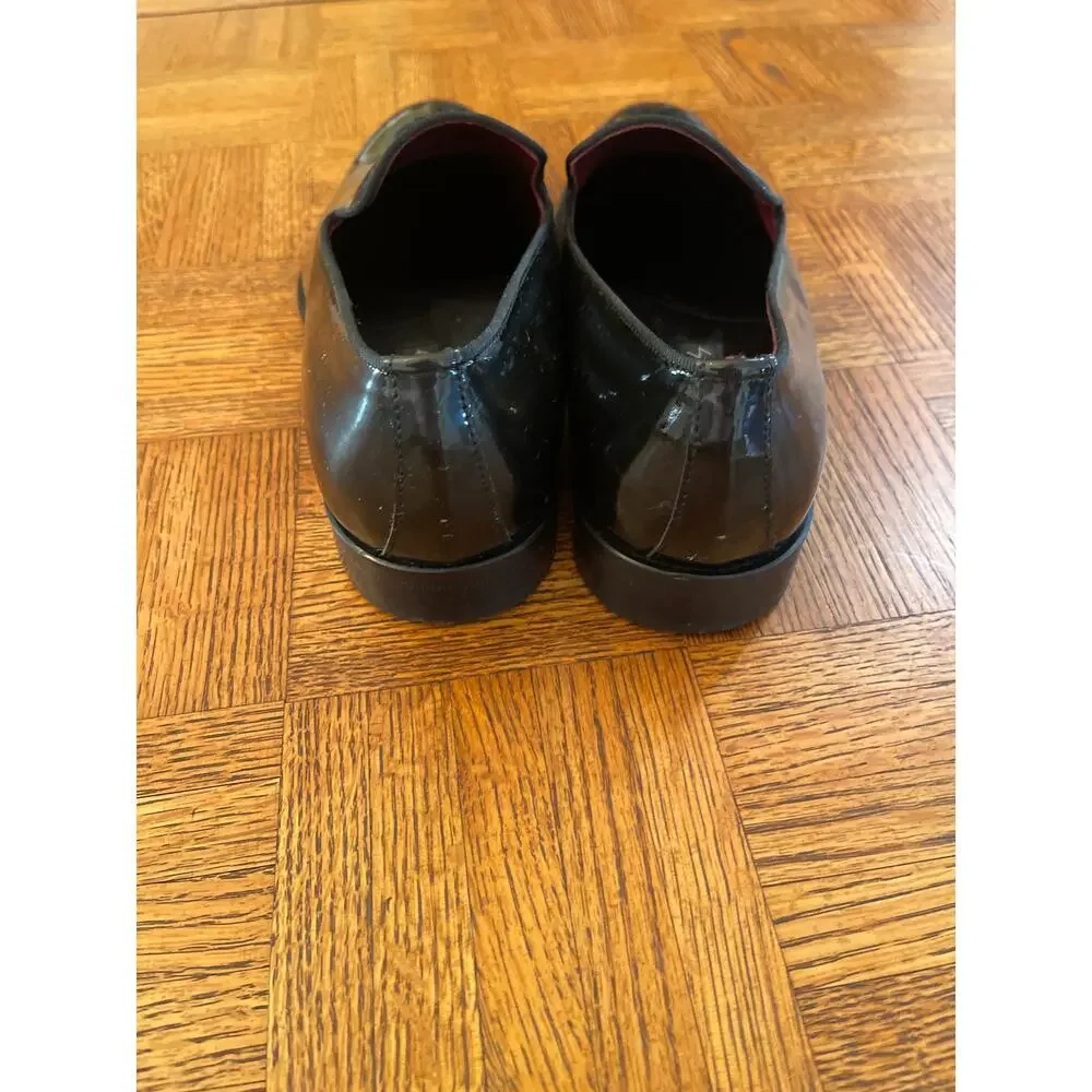 Johnston & Murphy Gavney Slip-On Loafer in Black Patent size 10.5